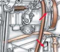  Проверка натяжения ремня привода топливного насоса   высокого давления Audi 100