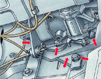  Регулировка натяжения ремня привода ТНВД Audi 100